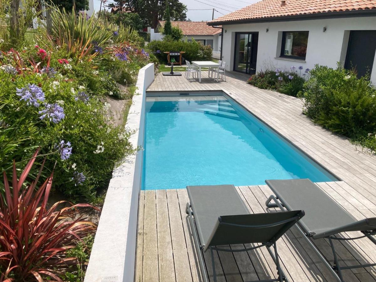 Villa Avec Piscine Privee, Vue Sur Mer Et Plage A Pied 800M Saint-Jean-de-Luz Eksteriør billede