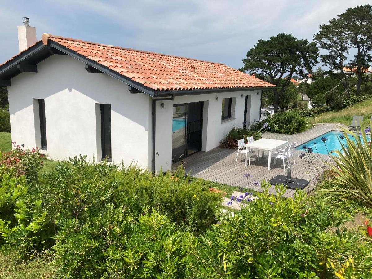 Villa Avec Piscine Privee, Vue Sur Mer Et Plage A Pied 800M Saint-Jean-de-Luz Eksteriør billede